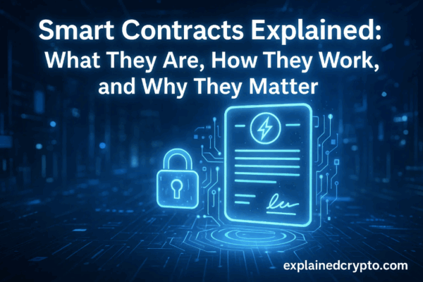 Smart Contracts Explained: What They Are, How They Work, and Why They Matter Smart Contracts Explained: What They Are, How They Work, and Why They Matter - explainedcrypto.com