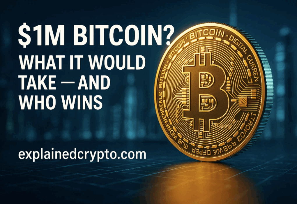 $1M Bitcoin? What It Would Take — and Who Wins 1 million Bitcoin (BTC)