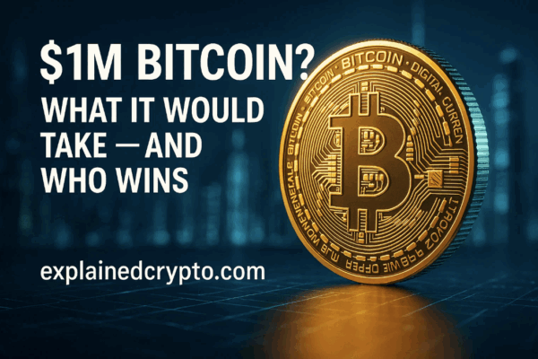 $1M Bitcoin? What It Would Take — and Who Wins 1 million Bitcoin (BTC)